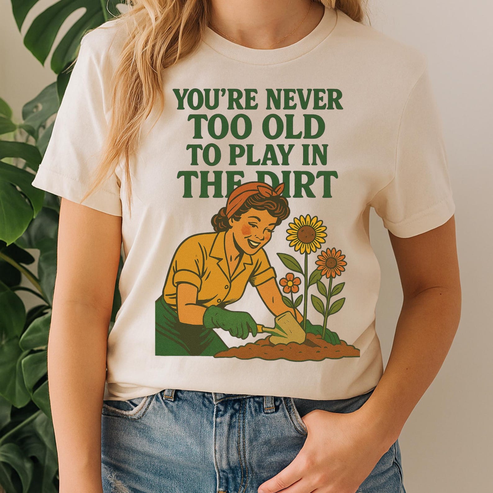 Funny Gardening Shirt, Adult Humor Garden Tee, Retro Plant Lover Gift 3XL