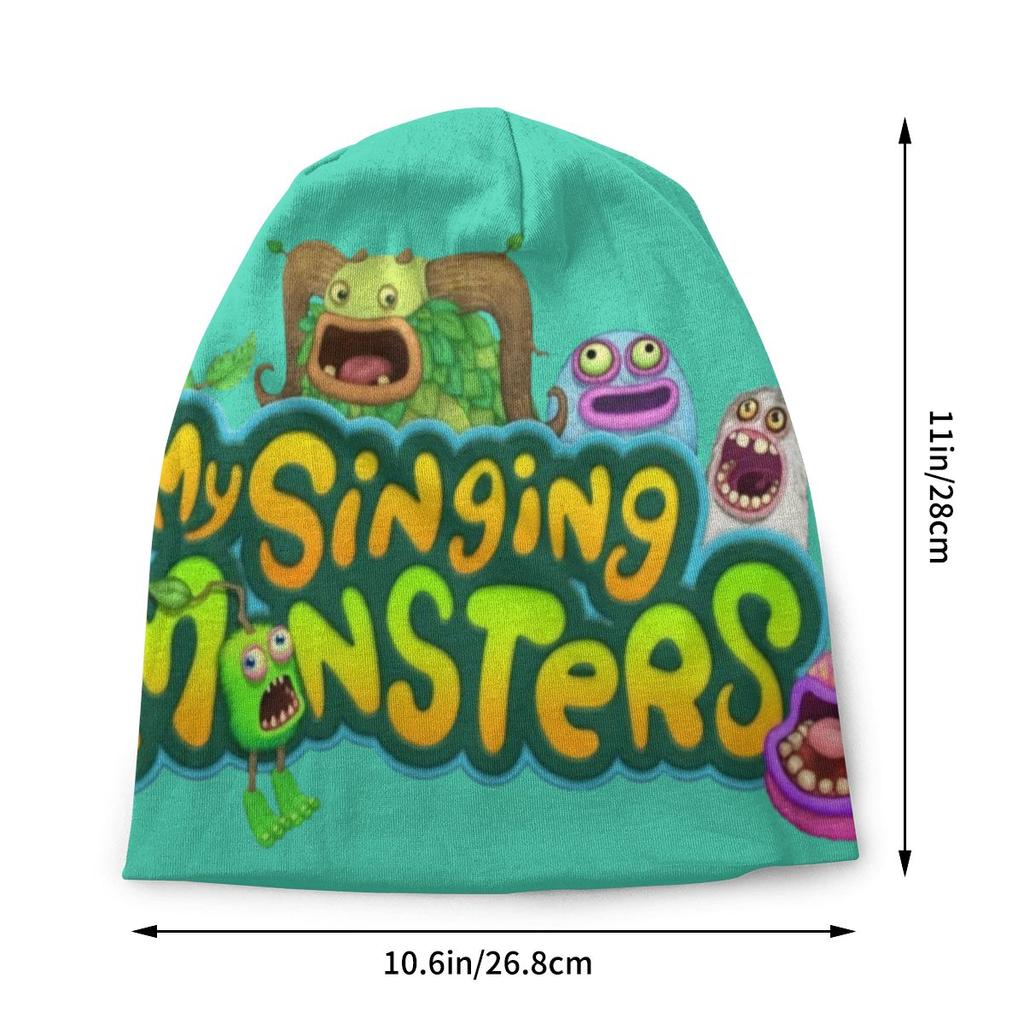 My Singing Monsters Bonnet Femme Knitted Skullies Beanies Caps Women Unisex Winter Warm Electronic Video Game Slouchy Beanie Hats