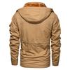 Chaqueta Casual de Invierno con Capucha para Hombre de Talla Grande, Chaqueta Gruesa de Forro Polar Mediana y Larga