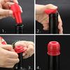 Creativity Silicone Wine Bottle Stopper Sparkling Wine Bottle Stopper Reusable Red Wine Sealer Wine Tools Silicone Wine Stopper