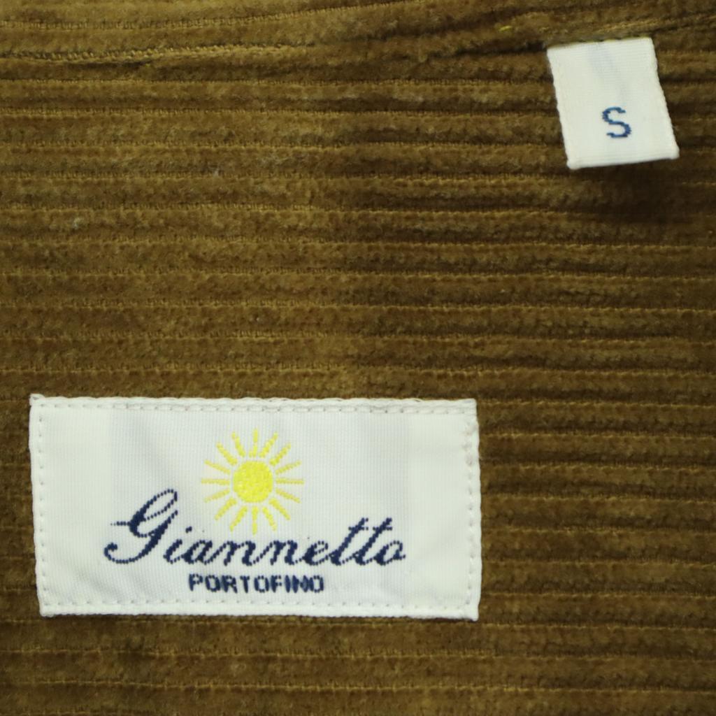 Giannetta Made In Italy Long Sleeve Corduroy Long Dress S Brown Women Used