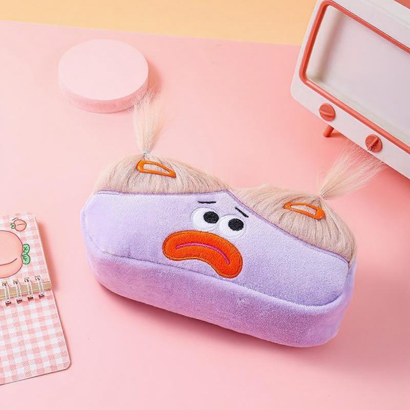 Ugly Doll Plush Large Intestine Pencil Case Big Eyed Sweet Girl Heart Storage Bag Plush Toy Pencil Case
