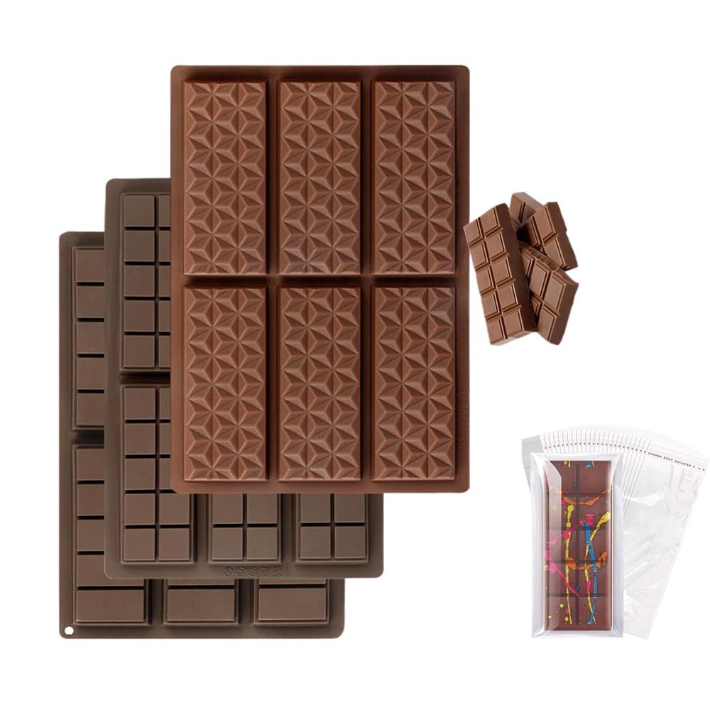 Silicone Chocolate Cake Mold 3D Strip Baking Molds for Mousse Chocolate Dessert Non-Stick Flexible Bakeware Reusable DIY Tool