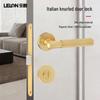 Fechadura Magnética Silenciosa com Ranhuras de Luxo Italiana para Porta de Banheiro - Design Dividido Sem Chave para Hotéis