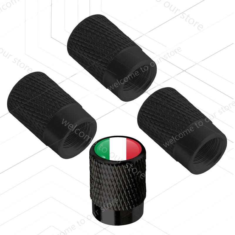 4 Stuks/Set Voor Frankrijk Italië Duitsland Spanje Nationale Tricolore Vlag LOGO Badge Motorfiets Auto Wiel Band Ventieldoppen Bandstamhoezen