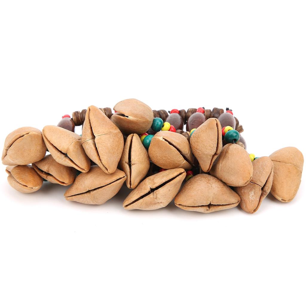 Afrykańska bransoletka bębnowa ręcznie robiona dzwonek ręczny z łupin orzecha instrumenty perkusyjne instrumenty muzyczne