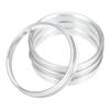Hub Centric Ring Aluminum Alloy Car Hub Center Ring Wheel Replacement Boressor Spacer Silver Tone 4pcs 72.6mm-66.9mm