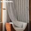 1PC NAPEARL French Cream Curtains Relief Curtains Jacquard 95% Blackout Curtain for Bedroom Living Room Balcony Window for Home Decor