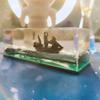 Ghost Ship Black Pearl Cruise Ship Fluid Liquid Drift Bottle Living Room Decoration Acrylic Gift One Piece Floating Boat Home