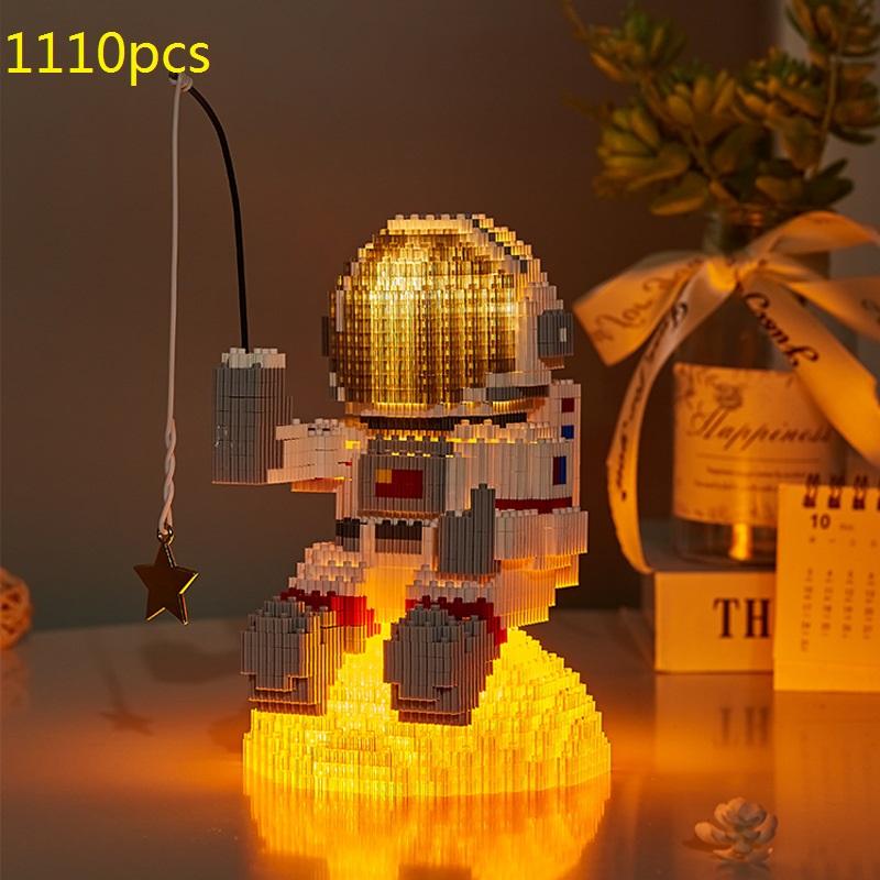 

spaceman bricks Astronaut building blocks Mini Micro Rocket Moon Satellite Diamond Bricks Constructor Toys for Children Gifts