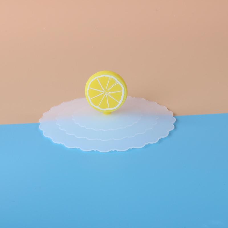 Cute Three-dimensional Cartoon Silicone Cup Lid, Circular Lid, Cute Cat Series Lid