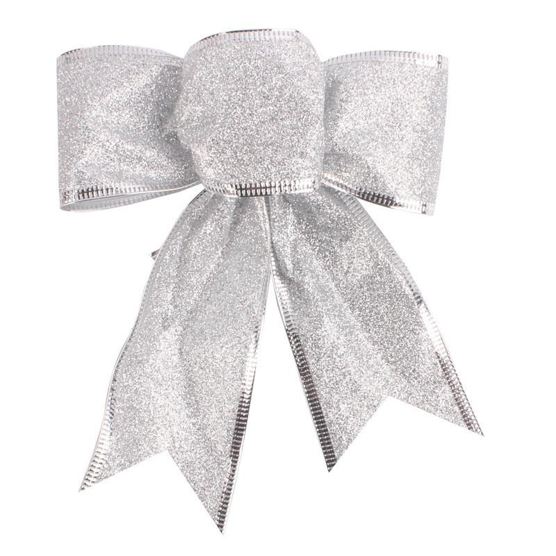 3 Delightful Handmade Ear 15cm Christmas Tree Bows Available In Multiple Elegant Colors Styles And