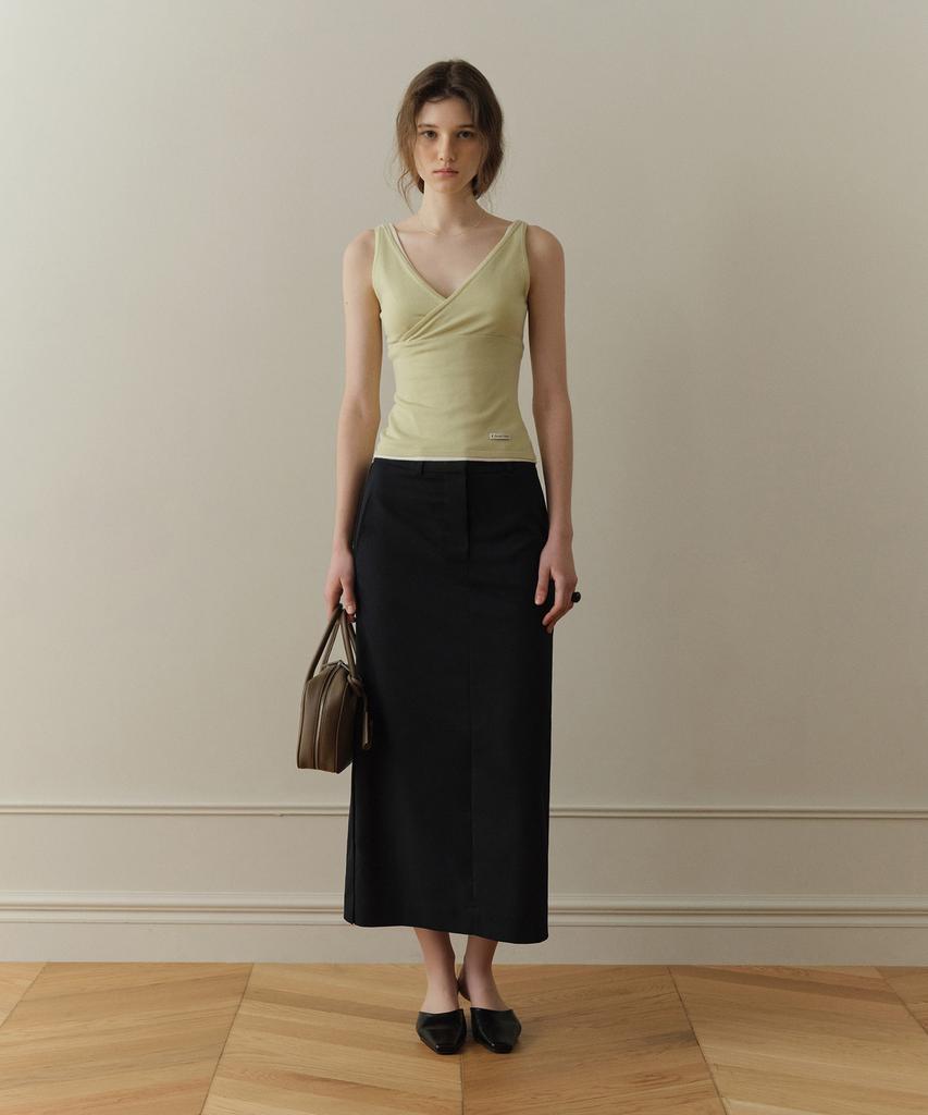 Poyueoaijeuonli Karin Maxi Skirt (Black)