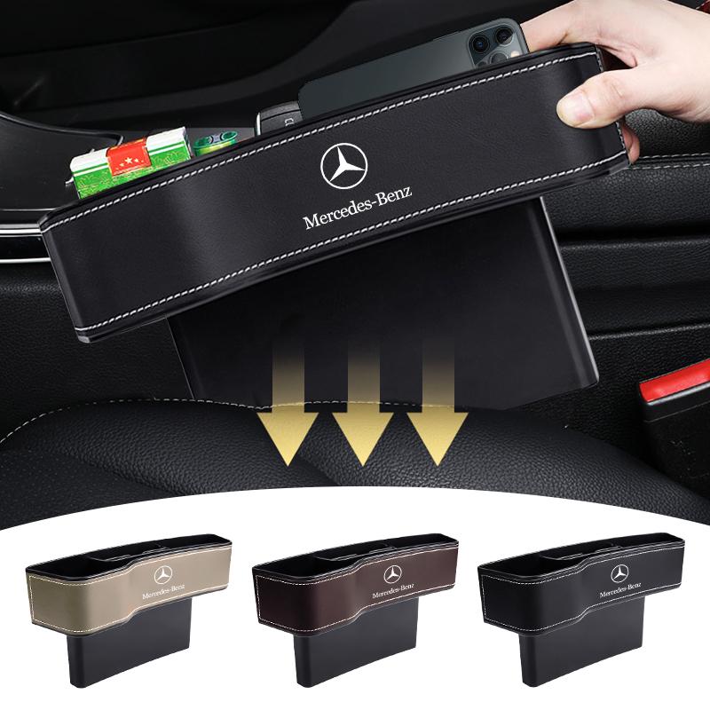 Car Seat Organizer Crevice Storage Box For Mercedes Benz C180 C200 C260 C300 W108 W124 W126 W140 W168 W169 W176 Accessories