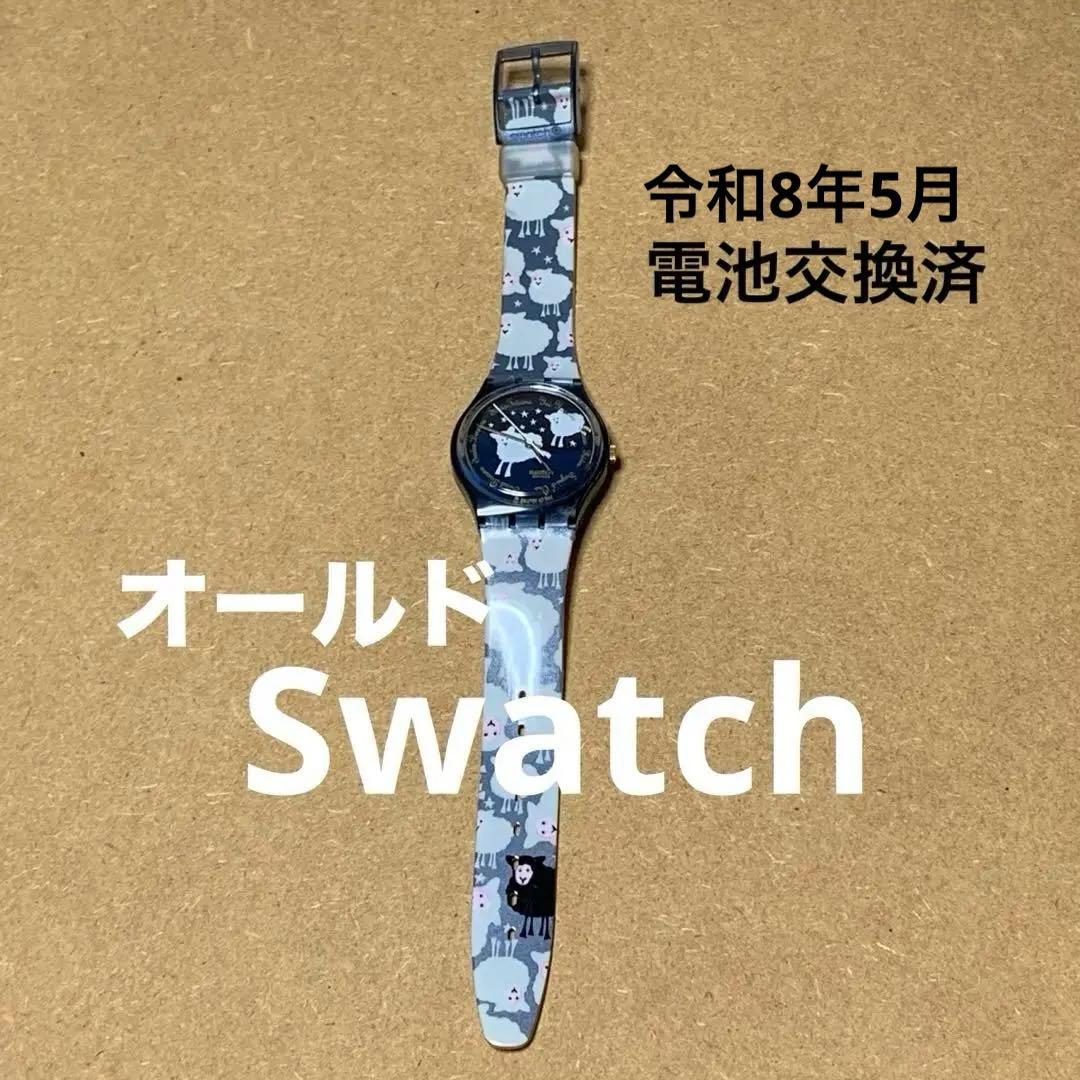 Used Old Swatch Vintage BLACK SHEEP GN150