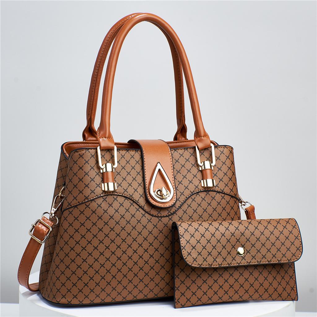 Women's bag printed portable mother and child bag European and American retro women's bag shoulder bag classic