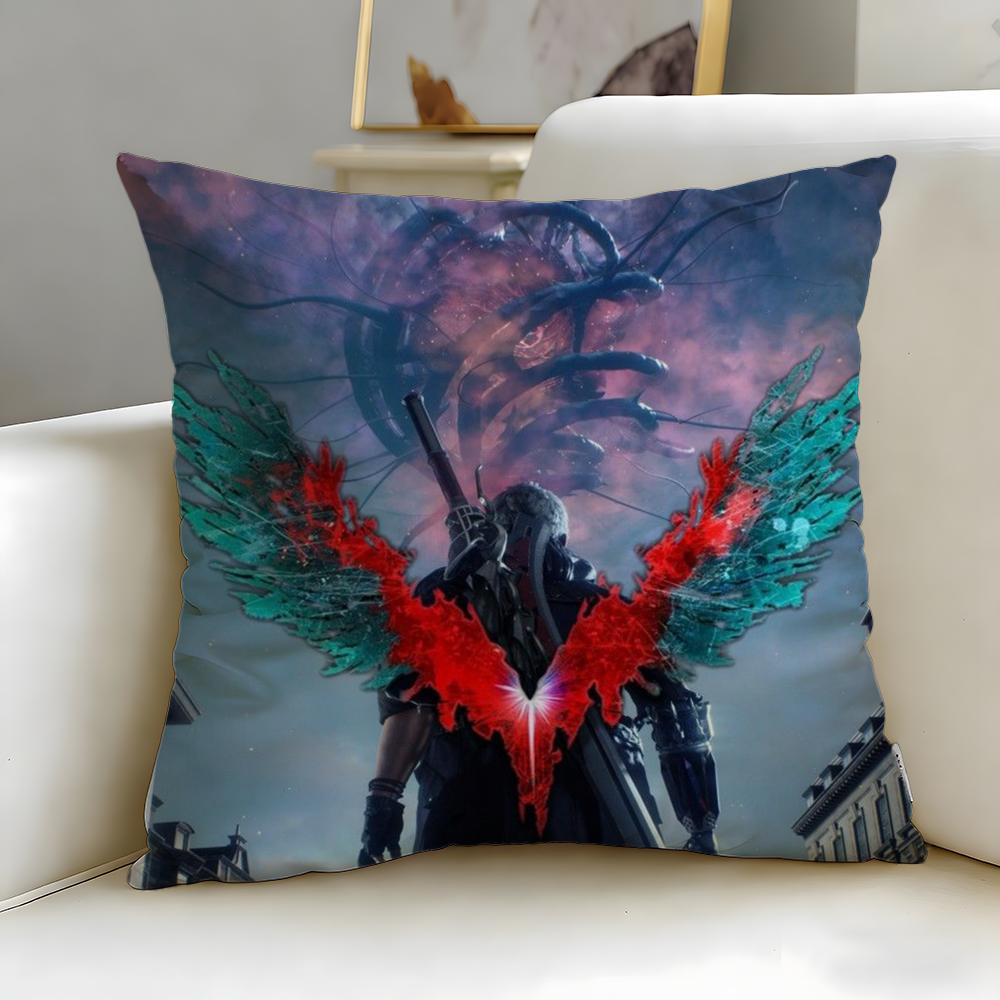 Classic Game Devil May Cry Cushion Cover Soft & Easy-Wash Pillow Case – Versatile for Couch, Bed, Travel and Office