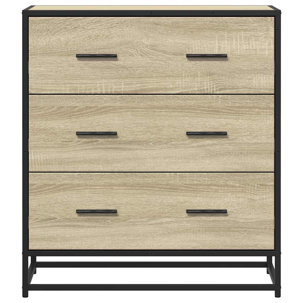 Vidaxl Cabinet, Sonoma Oak, 68X35X76 Cm, Wood-Based Material