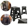 Folding Stool Anti-slip Black 39cm