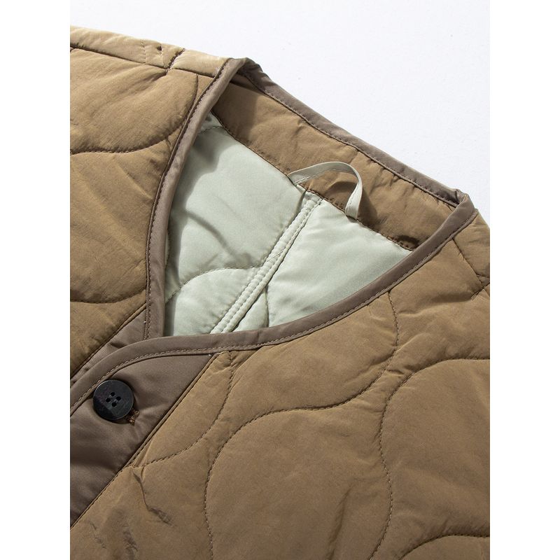 Herren Baumwolljacke Herbst und Winter Neu Japanisch Retro Locker Lässig Baumwollmantel Leicht Warm Innen- und Außenbekleidung Baumwollgefütterte Jacke Oberteil