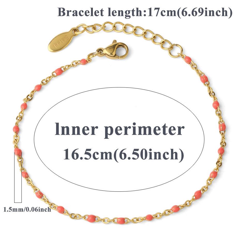 Edelstahlarmbänder für Frauen Gliederkette Perlen Damenarmband Schmuck