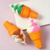 Ice Cream Cone Squeeze Toy Slow-Rising PU Fidget for Stress Relief Soft