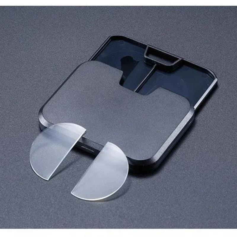 2pcs Liquid Silicone Bifocal Reading Lens Stick-on Presbyopic Lenses Magnification Reusable Bifocal Lenses 1.0 To 3.5 Glasses +250