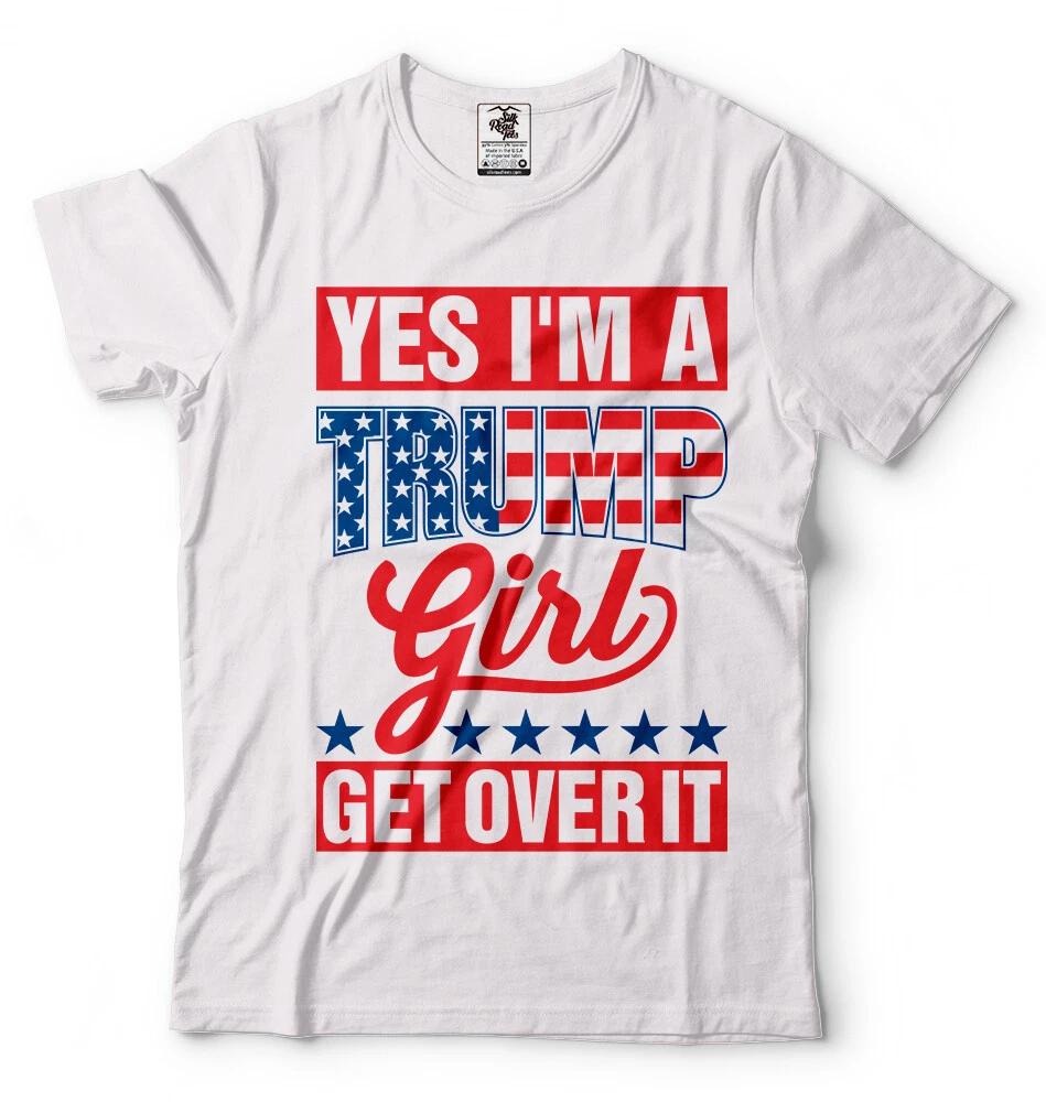 Yes Im Trump Girl Donald Trump President Tshirt Funny Trump 2024 Election Tee S