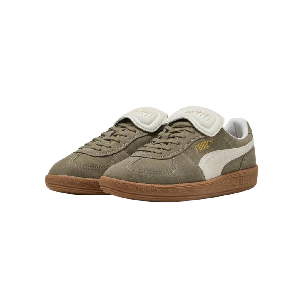 PUMA Palermo Premium Suede Unisex Velvet Moss Warm White Low Top Lifestyle Sneakers 402350-02