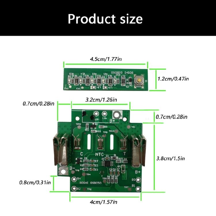 MultiFunctional Circuit Protections Module for 18V BAT610 BAT609 BAT618 Lithium Batteries Intelligent Current Regulation