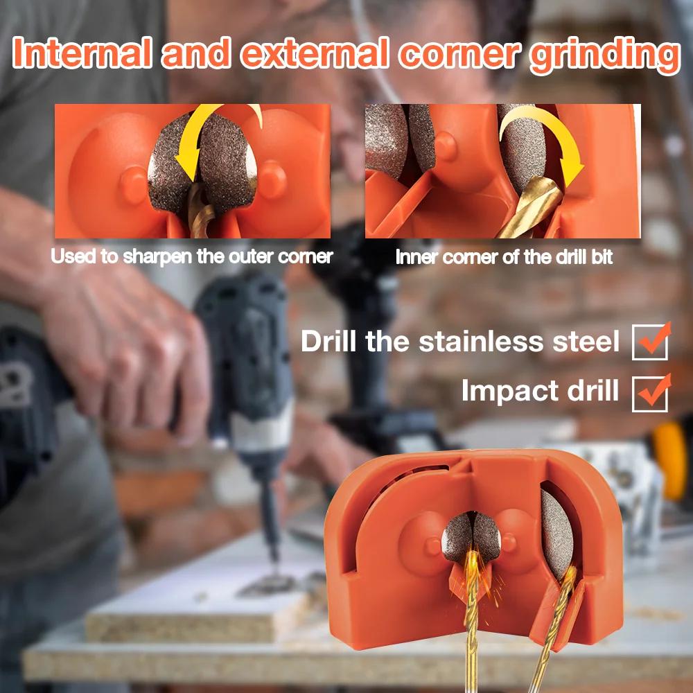 Drill Bit Sharpener Drill Bit Sharpener for All Bits Multipurpose Drill Bits Grinding Sharpener Portable Drill Grinder Grinding