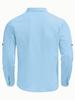 2025 Summer Linen Men's Short Sleeve & Long Sleeve Cardigan Casual Button-Down Beach Shirt