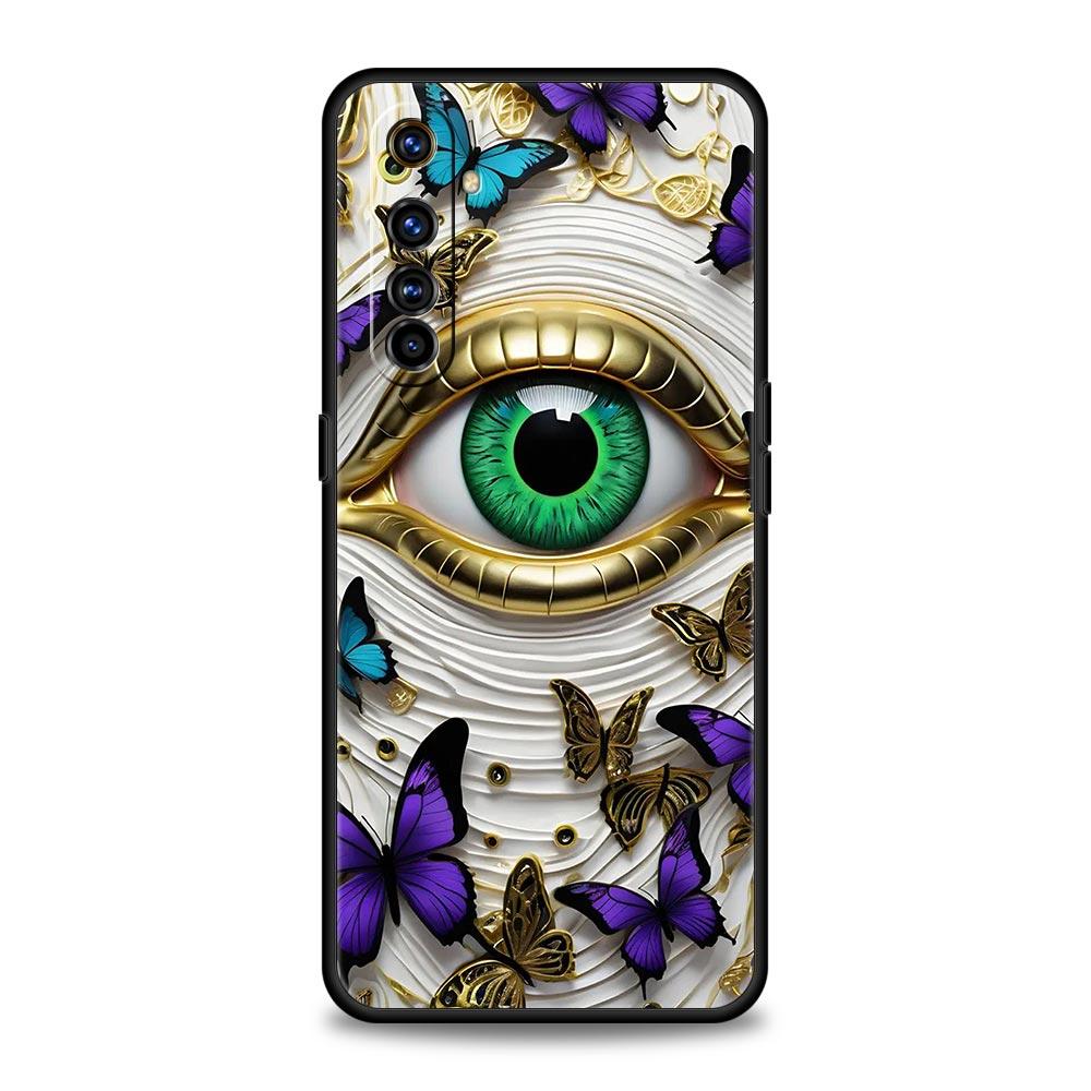 

Fashion Eyelashes Eyes Case For Realme C67 C63 C55 C53 C35 C25 C21 GT 2 3 5 6 10 11 12 13 Pro Plus 5G Soft TPU Phone Cover Capas realme c21