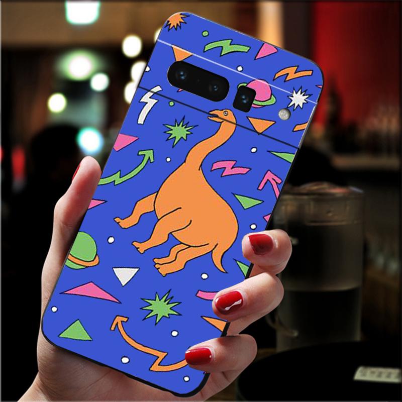 Cute Baby Dinosaur Phone Case For Google Pixel 9 Pro XL 8 7 Pro 8A 7A 7 6A 6 Pro Pixel 4 3 XL 5 6 4A