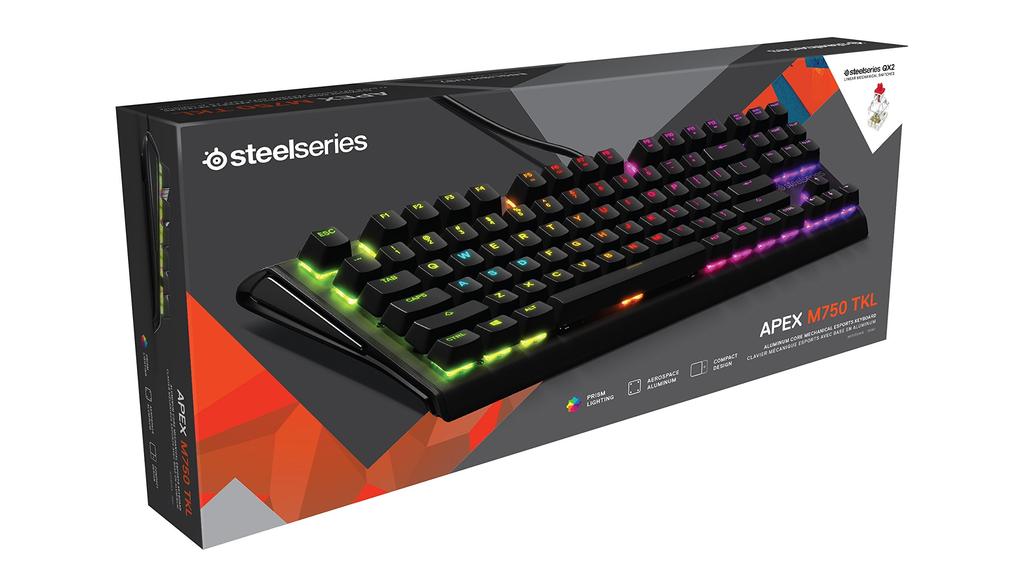 [Official Japanese Product] SteelSeries Apex M750 TKL 64720 Tenkeyless Mechanical Keyboard with English Layout