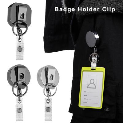 Retractable Key Ring Retractable Key Chain Lanyard Clip ID Card Badge Holder Badge Reel Clip