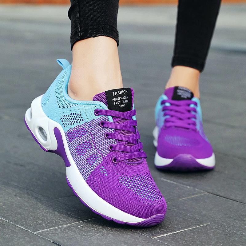 Shoes Women's New Summer Breathable Women's Shoes Running Shoes Air Cushion Shoes Casual Large Size Sports Shoes