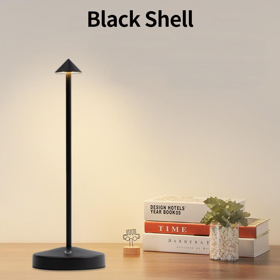 Rechargeable LED Table Lamp Touch Sensor Night Desk Lamp for Restaurant Hotel Bar Bedroom 3 Color Temperatures Stepless Dimming