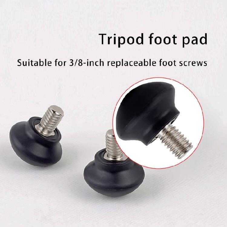 NonSlip Tripods Feet Spikes Rubber and Stainless Steel Fit All 3/8" Thread Tripods Monopods