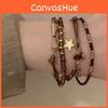 Retro Ethnischer Stil Damen Geometrisches Perlenarmband Für Reiseandenken