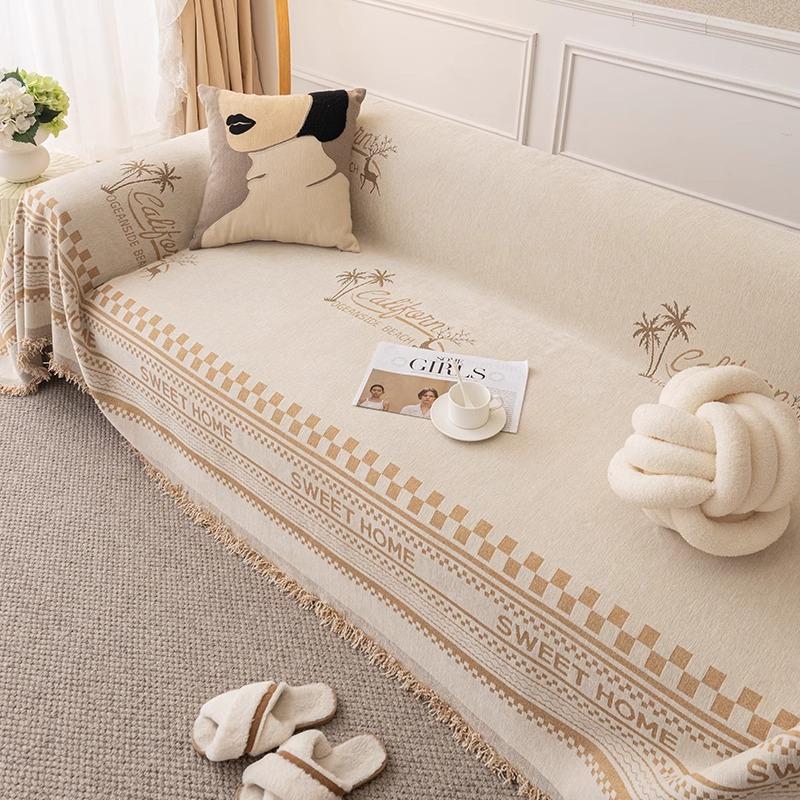 Nordic Simple Sofa Cover Cloth High-end Anti-cat Scratching Sofa Blanket Four-season Universal Sofa Cover Dust-proof Sofa Towel