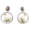 NOA [G0392] - White 'Nacre En Folie' Designer Earrings