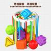 Cross-border Puzzle Children's Baby's Cube Rainbow Sesele Early Education Infant Cognitive Building Blocks Rattle Toy