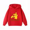 New Arrival Pikachu Print Kids Hoodie, Unisex Boys Girls Clothes, Warm Hooded Sweatshirt for Autumn Winter