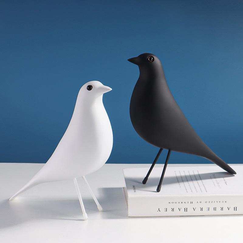 Creative Resin Dove Figurine: Bird Ornament Décor for Home & Entryway