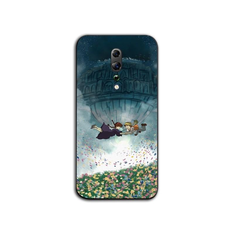 

Castle In The Sky Japan чехол для телефона OPPO Find X5 X3 X2 A93 Reno 8 7 Pro A74 A72 A53 мягкий черный чехол для телефона OPPO A52