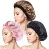 3-Piece Silk Sleeping Cap Set, Adjustable Satin Sleep Cap, Breathable Hair Cap for Nighttime, Soft Silk Bonnet Sleep Cap for Women and Girls