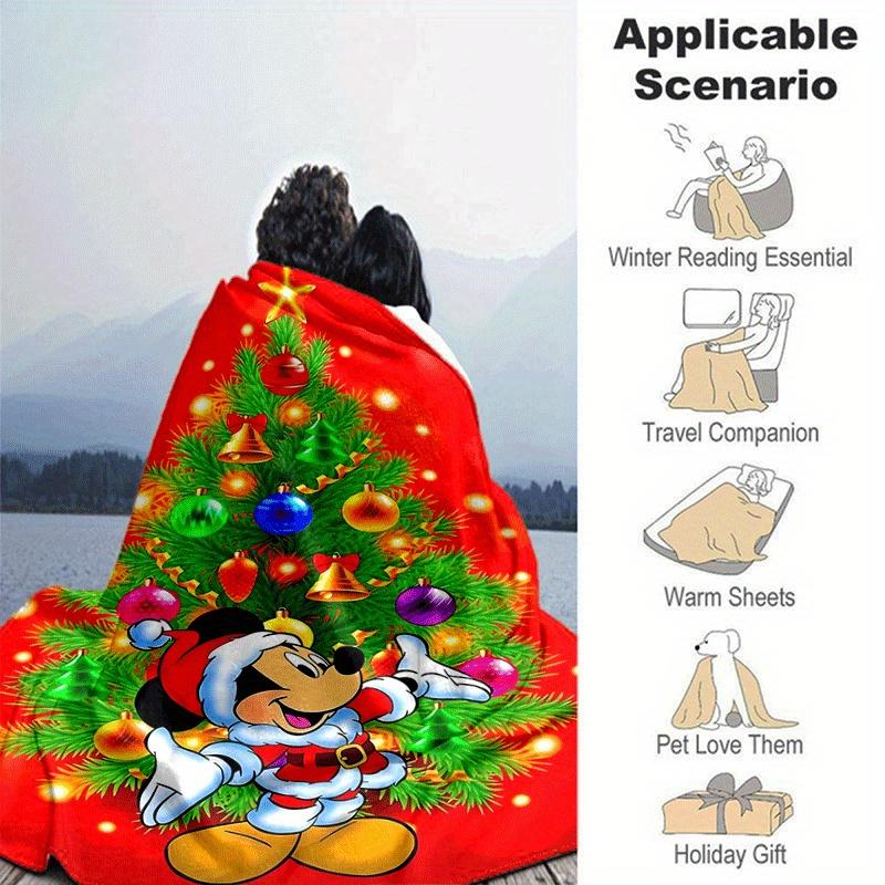 1pc Mickey Printing Blanket - Soft, All-Season Throw for Office Blanket, | Personalized Gift