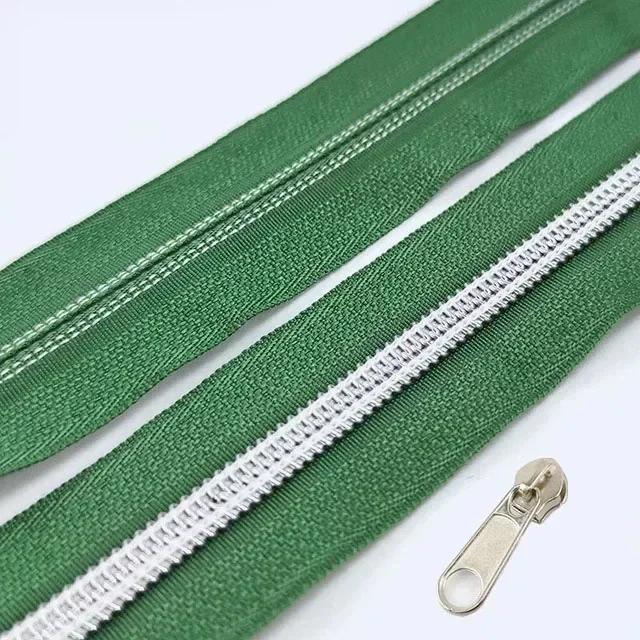 3/5/10M 5# Nylon Zipper Tape with Slider Bags Clothes Repair Zippers Plastic Coil Zip DIY Garment Replace Sewing Accessories