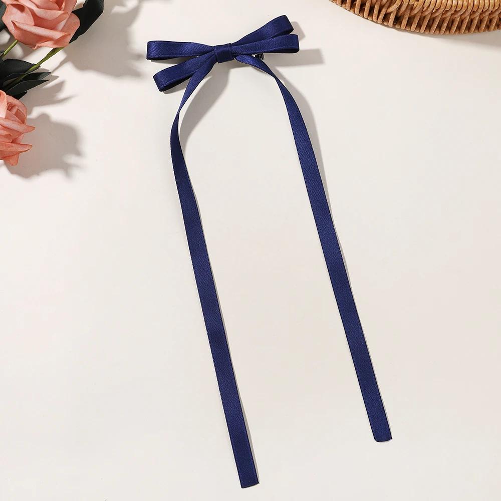 1 Stück/Los Ballettstil Mädchen Schleife Langes Band Haarspange Süßes Mädchen Halb Zusammengebundenes Haar Kopfschmuck Stil Mode Haarschmuck